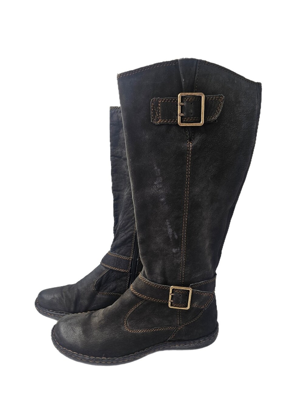 b.o.c. by Born Austin Tall Black Leather Riding Boots Sz 10